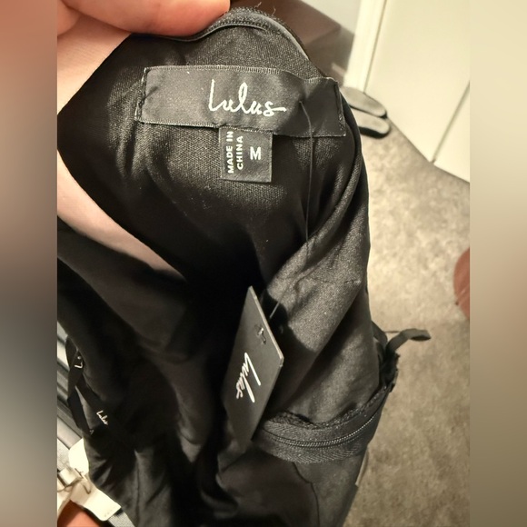 Lulu's Chic Black One-Shoulder Gown - Picture 4 of 6